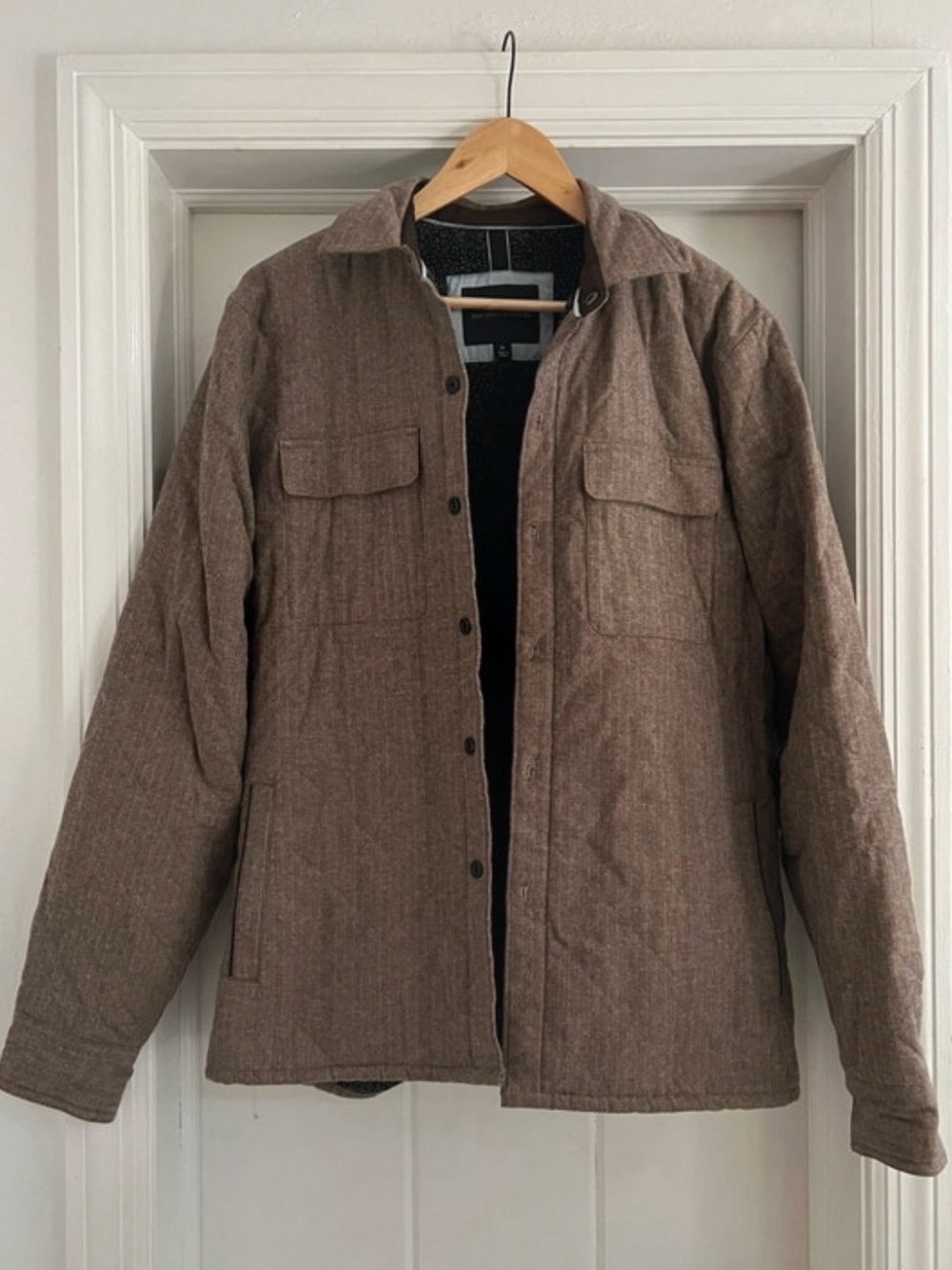 Tricots-Raphael Men's Shirt Jacket in Brown Size Medium